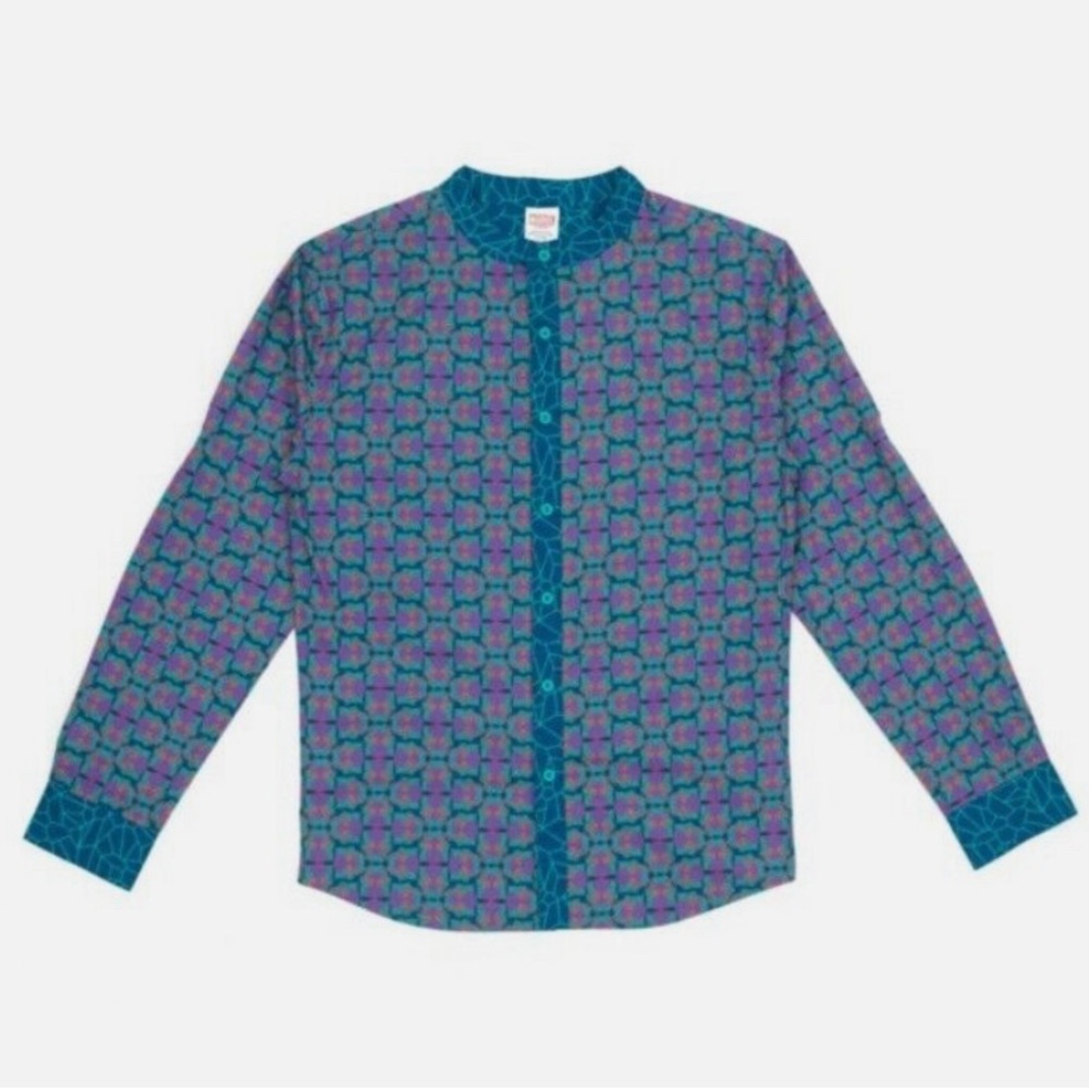 NWT Disney Parks Marvel Black Panther Wakanda Long Sleeve Button Up Shirt Large